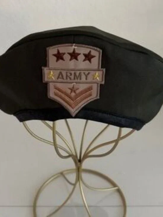 Green Olive Dress custom with Red Accents Army - Picture 4 of 5